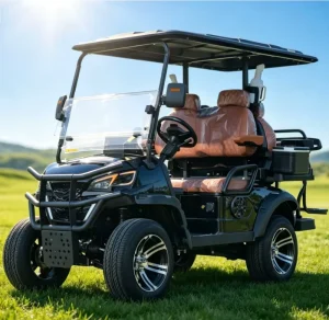 Customizable Lithium Electric 4 Seats Golf Cart 48 Volt with Color and Logo Design for Resort or Course Use