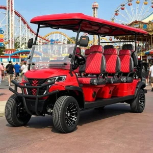 Customizable Lithium Electric Golf Cart 8 Seats 72 V for Resort or Home Use