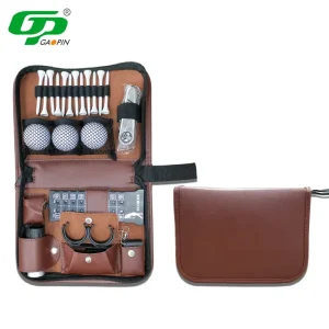 Customizable Logo Golf Accessory Kit Portable with Leather Case Golf Set