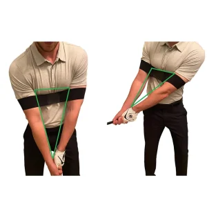 Customizable Logo Golf Training Aid Durable Elastic Swing Arm Correction Polyester Nylon Webbing Model