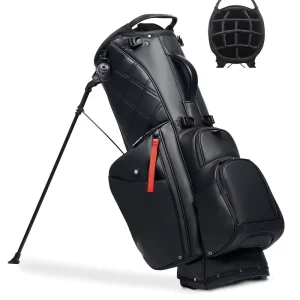 Customizable Logo Lightweight Golf Cart Bag Golf Stand Bag 13 Divider Golf Bag Waterproof Soft Leather Durable Golf Stand Bag