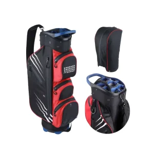 Customizable Logo Nylon Durable Golf Bags Shock Absorbing Head Frame Lightweight Golf Cart Bag Multi-Functional Waterproof