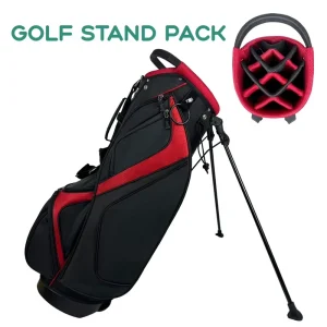 Customizable Nylon Golf Stand Bag 14 Way Top Divider Multi Functional Lightweight Portable Hydrophobic Fabric Dual Shoulder