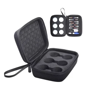 Customizable Simple EVA PU+Velvet Hard Shell Golf Accessory Case Zipper Closure Shockproof Dustproof Waterproof Portable Outdoor