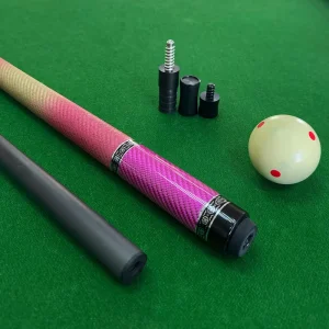 Customizable Tip Size Professional Snooker Carbon Fiber Shaft ODM Cue Stick Accessories Stainless Steel Joint 2 Piece Billiard