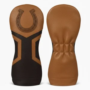 Customizable Waterproof PU Leather Head Covers Snap Closure Embroidery Digital Printing for Driver Hybrid Golf Clubs
