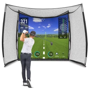 Customize 10-foot X 8-foot Golf Practice Hitting Net Belt Impact Screen Driving Range or Simulator Screen