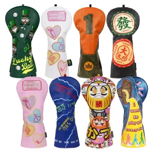 Customize Casino Golf Headcovers Golf Clubs High Quality Golf Gift Plush Liner Burger king Golf Headcover