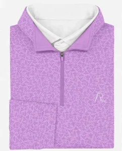 Customize Golf Polyester Spandex 1/4 Zip Golf Shirts Moisture Wicking Mock Neck Men Golf Sweatshirts Men Quarter Zip Pullover