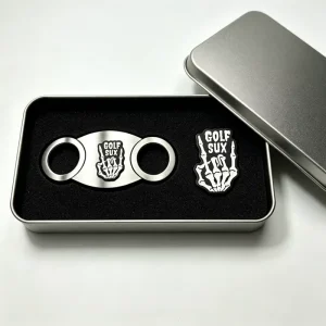 Customize Laser Logo Cigar Cutter Custom Logo Lighter For L9Go Cigar Lighter With Cutter Set Golf Ball Marker