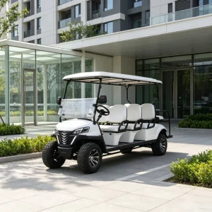 Customized 4 Seater Electric Golf Cart 72V Lithium DOT Approved US Market with Rear Cargo Box