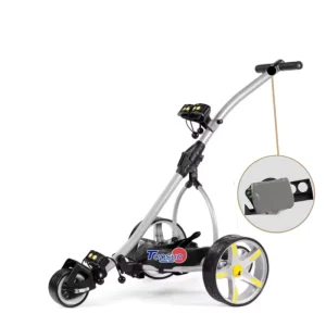 Customized Battery Golf Edelstahl Trolley G9R Electric Golf Trolley with Remote Control Scorecard Holder Non-Slip Wheel