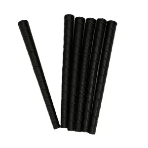 Customized Black TPR Golf Club Grips with On Slip Rubber Wood Iron Featuring Customized Logo