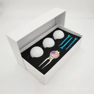 Customized Company Promotional Golf Gift Set Including Golf Balls Tees Divot Tool