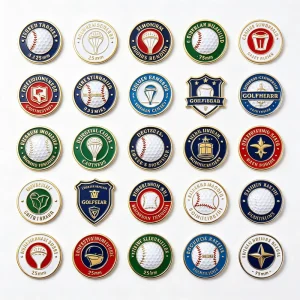 Customized Custom Design Golf Ball Marker Blank Variety