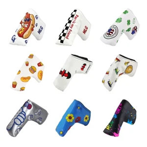 Customized Durable Fashionable Pattern PU Leather Headcover Blade Golf Putter Head Cover