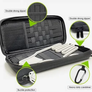 Customized EVA Hard Shell Zipper Waterproof Shockproof Dustproof Outdoor Camping Travel Portable Golf Gloves Holder Case