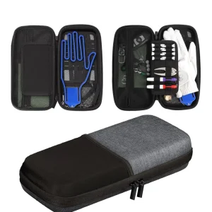 Customized EVA PU+Velvet Hard Shell Zipper Waterproof Shockproof Dustproof Outdoor Camping Travel Portable Golf Gloves Case