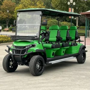 Customized Electric Golf Cart 6 Forward Seats Lithium Battery Street Legal Certified for Sightseeing and Golf Course