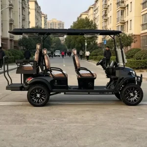 Customized Electric Golf Cart 6 Seats Lithium Battery Street Legal Certified Classic Model for Sightseeing and Golf Course