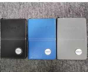 Customized Embossed Logo Golf Scorecard Holder Pocket Size Golf Score Book Cover