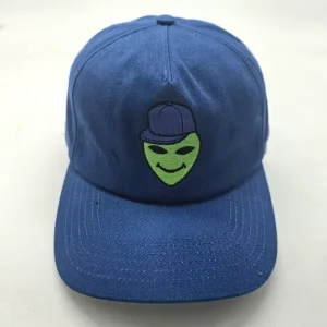 Customized Embroidered Alien Logo Baseball Cap Unstructured Washed Cotton Dad’s Hat