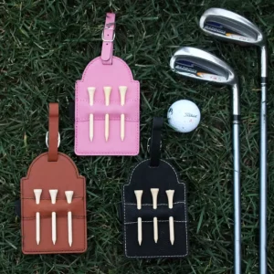 Customized Golf Bag Tag Golf Tee Set Holder Father’s Day Golfer Personalized Gifts Multi-functional Tag
