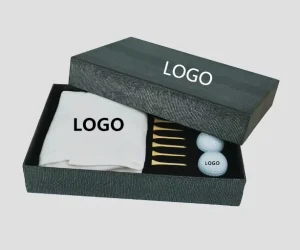 Customized Golf Ball and Towel Gift Set Golf Tee Accessories Box Gift Set