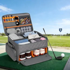 Customized Golf Trunk Organizer Golf Bag Durable Design Multi Functional Separate Ventilated Compartments for Golf Balls Trunk