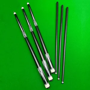 Customized High Quality 1/2 Pool cue stick with Maple Butt Sleeve Stainless Steel 13mm Connector Fiberglass Grip for Club Use