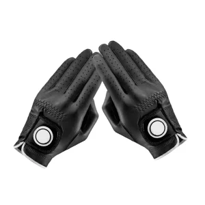 Customized High Quality PU Golf Gloves Outdoor Sports Grip Non Slip Wear Resistant Leather Golf Gloves