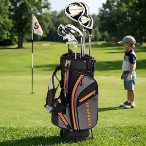 Customized Kids Beginner Golf Club Set with Stand Bag 2 Drivers 2 Irons 1 Putter Junior Golf Equipment for Girls Boys