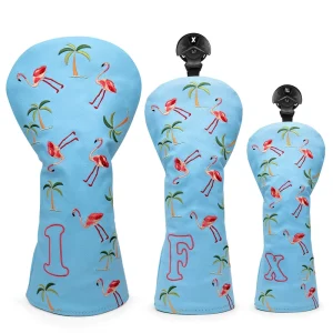 Customized Logo PU Leather Golf Headcovers