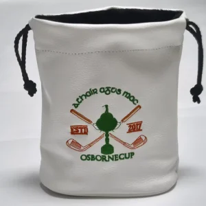 Customized Logo Small Golf Bag Golf Accessories Pouch Leather Bag