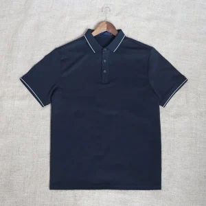 Customized Men’s Golf Polo Shirt OEM ODM Logo Embroidery & Printing Breathable Stretch Nylon Spandex Business Casual Sports Polo