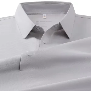 Customized Men’s Golf Shirt with Front Logo Regular Fit Anti Pilling Quick Dry Sport Apparel