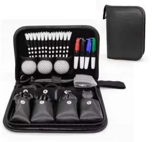 Customized New Design Golf Accessories Gift Set Includes Balls Divot Tool Scorer Ball Liner and Brush