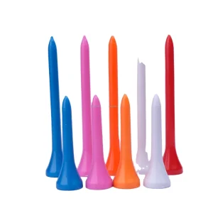 Customized Professional Manufacture Colorful Bulk 54mm White Plastic Golf Tees Durable Factory Direct Logo