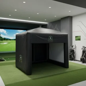 Customized Size Inflatable Golf Simulator Enclosure for Backyard Sports Club and Training Centers