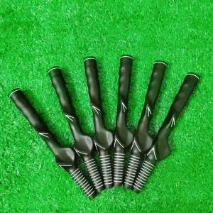 Customized Soft Rubber Non Slip Golf Right Left Hand Practice Black Grips Custom Made Golf Club Trainer Grip