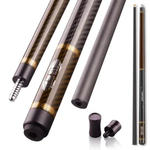 Customized Stainless Steel Joint 1/2 Carbon Fiber Shaft Snooker Pool Cue Stick 18-20 oz 10.5mm 11.5mm 12.5mm 12.9mm