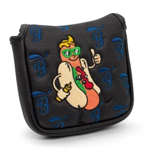 Cute Hot Dog PU Leather Custom Golf Mallet Putter Headcover
