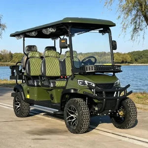 DOT Certified Luxury 4 Seater 72V 5kw Golf Cart with Customizable Configuration Body Color and Extra Rear Cargo Box Space
