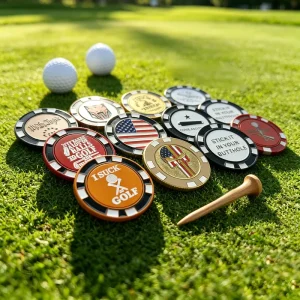 Delicate Workmanship Golf Playing Poker Chips Uniform Quality Standard Golf Poker Chip Set Manufacturer