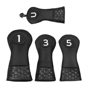 Dericsson PU Golf Club Cover Club Protective Cover Head Cover 4pcs Set