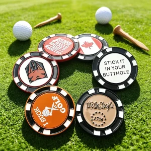 Die Casting Custom Poker Chip Golf Beveled Edge Professional Golf Poker Chips Set