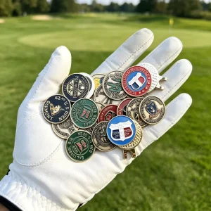 Die Struck Engravable Wooden Donuta Golf Ball Marker Display Poker Australia hat Chip Manufacturer Chilli Skull 50 Pack