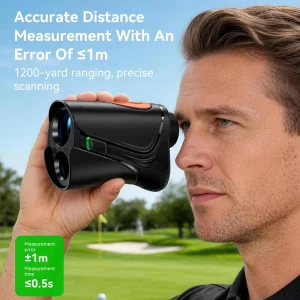 Digital Laser Rangefinder Mini Golf Range Finder Measuring Distance Meter Hunting with 7X Optical Magnification
