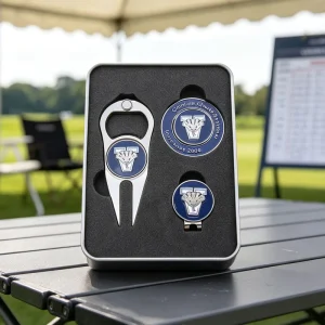Direct Factory High Quality Customized Logo Durable Green Custom Print Golf Ball Marker Sets