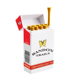 Direct Sales Golf Tees Box With Different Design Colorful Custom Logo 54MM 70MM 83MM Bamboo Wooden Golf Tees